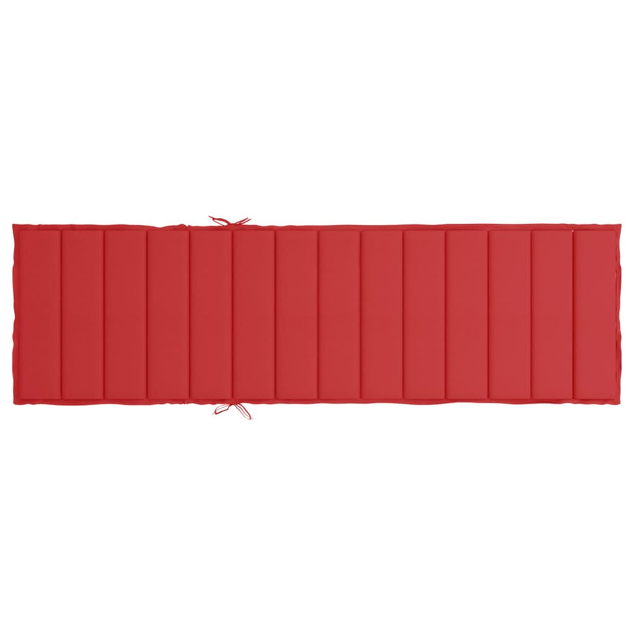 Ligbedkussen 200X50X3 Cm Oxford Stof Rood 1 200 x 50 x 3 cm