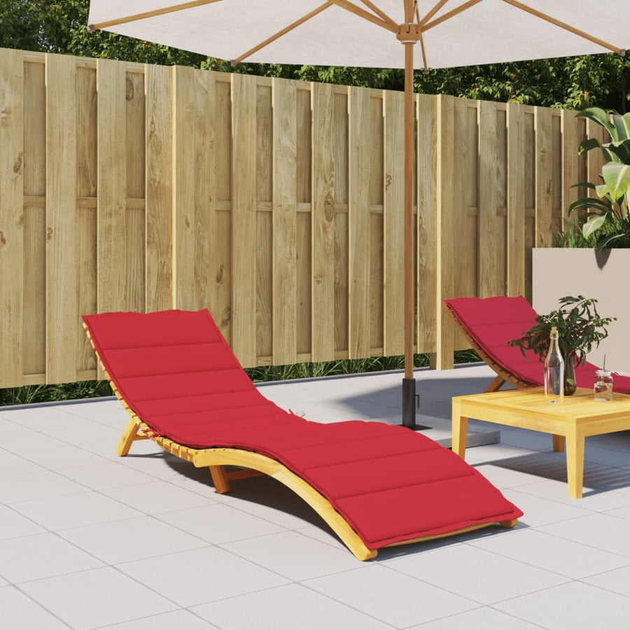 Ligbedkussen 200X50X3 Cm Oxford Stof Rood 1 200 x 50 x 3 cm