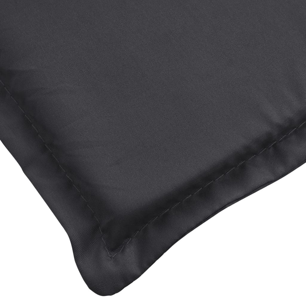 Ligbedkussen 200x50x3 cm oxford stof zwart 200 x 50 x 3 cm Zwart
