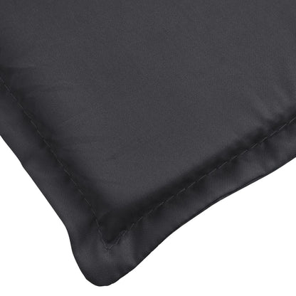 Ligbedkussen 200x50x3 cm oxford stof zwart 200 x 50 x 3 cm Zwart