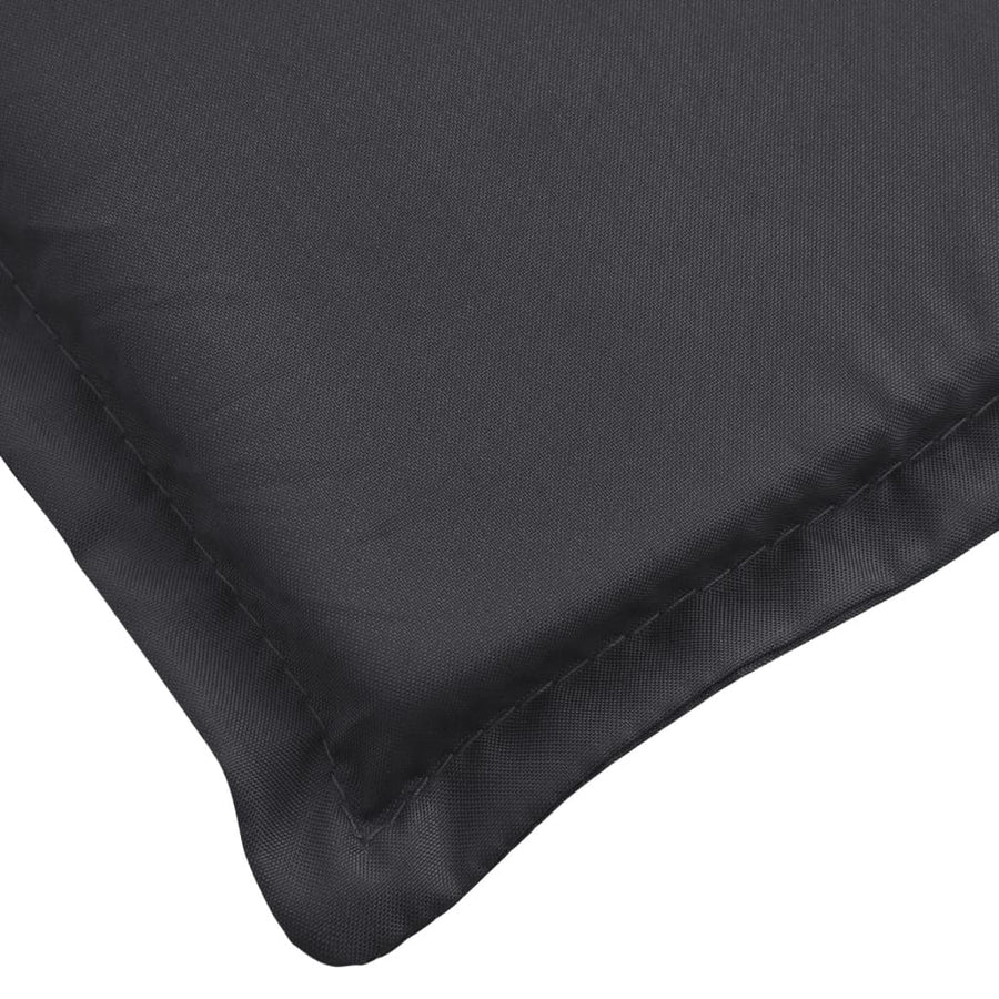 Ligbedkussen 200x50x3 cm oxford stof zwart 200 x 50 x 3 cm Zwart