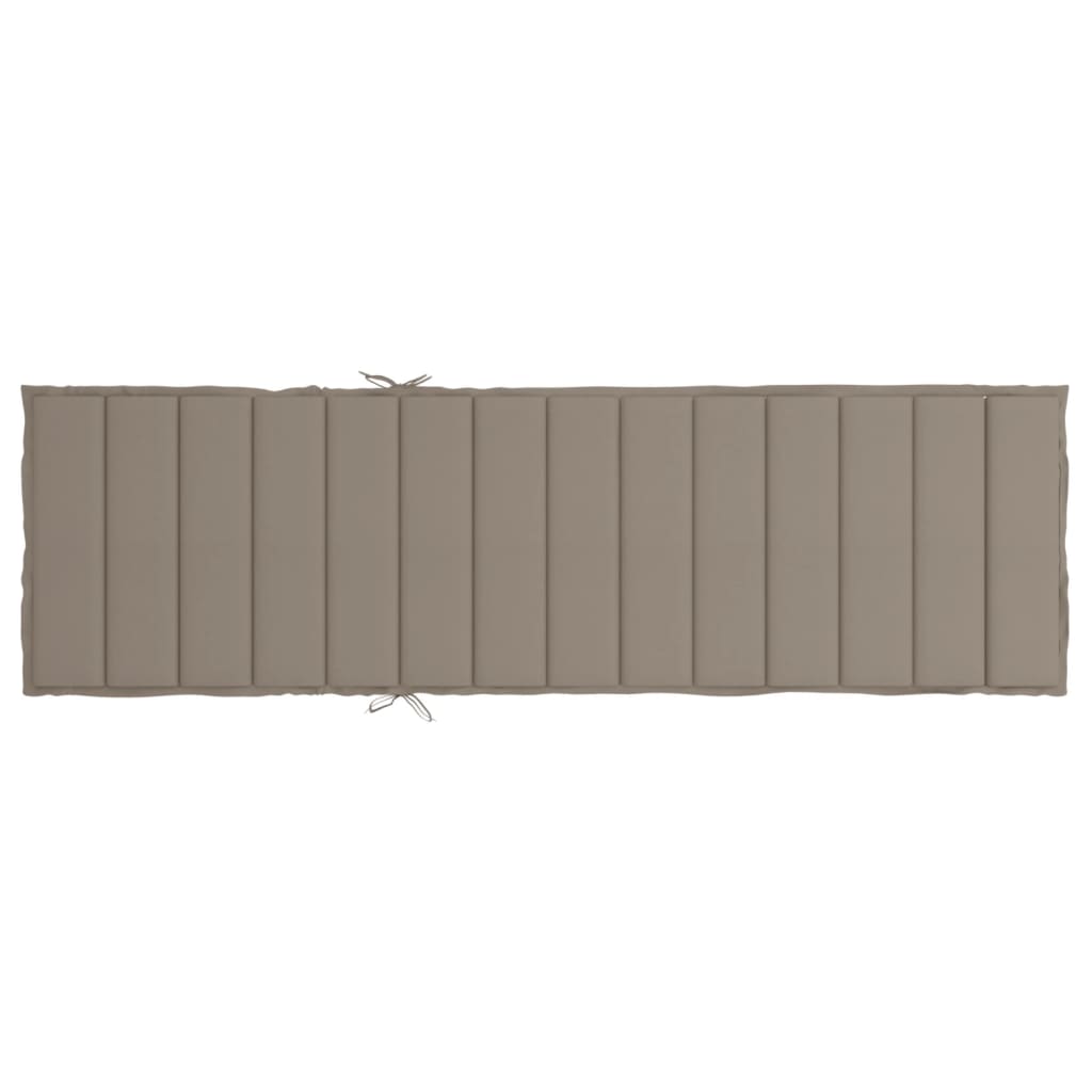 Ligbedkussen Oxford Stof 1 200 x 50 x 3 cm Taupe