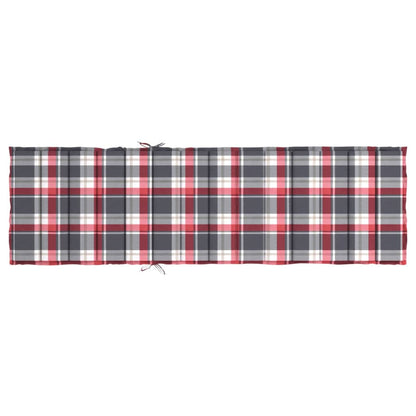 Ligbedkussen 200X50X3 Cm Oxford Stof Ruitpatroon Rood 1 200 x 50 x 3 cm Rood ruitpatroon