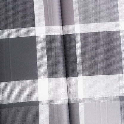 Ligbedkussen 200x50x3 cm oxford stof ruitpatroon grijs