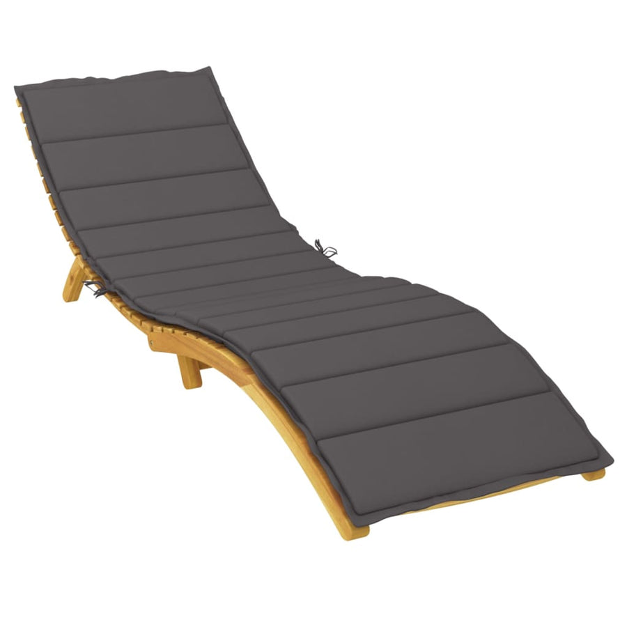 Ligbedkussen 200x60x3 cm oxford stof antracietkleurig 200 x 60 x 3 cm Antraciet