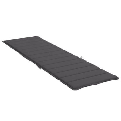 Ligbedkussen 200x60x3 cm oxford stof antracietkleurig 200 x 60 x 3 cm Antraciet