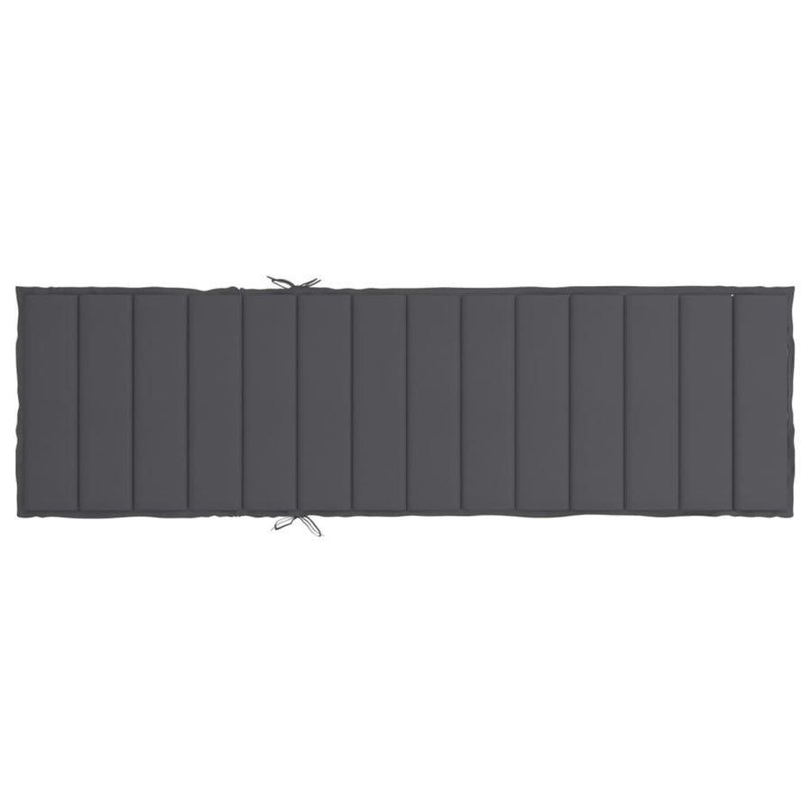 Ligbedkussen 200x60x3 cm oxford stof antracietkleurig 200 x 60 x 3 cm Antraciet