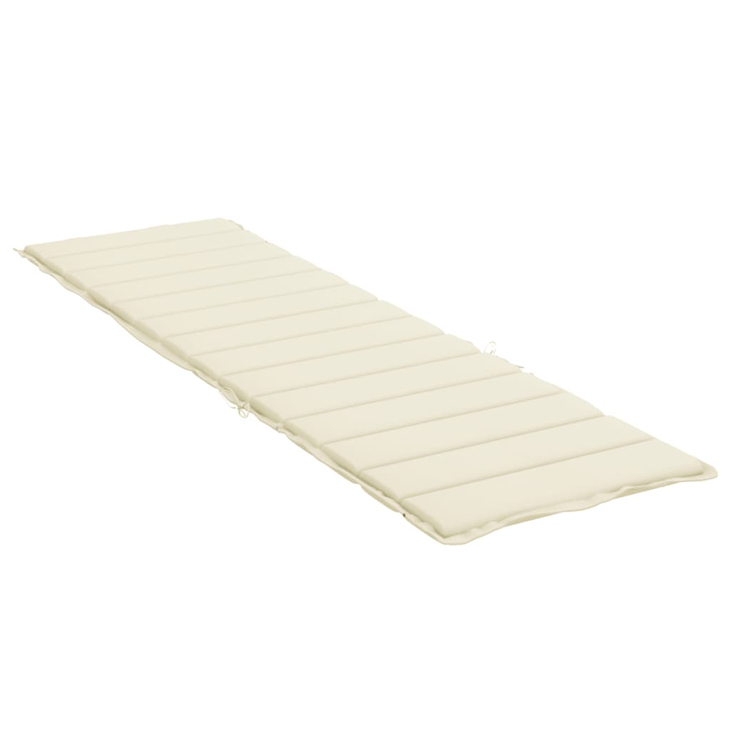 Ligbedkussen 200x60x3 cm oxford stof crèmekleurig 200 x 60 x 3 cm Crème