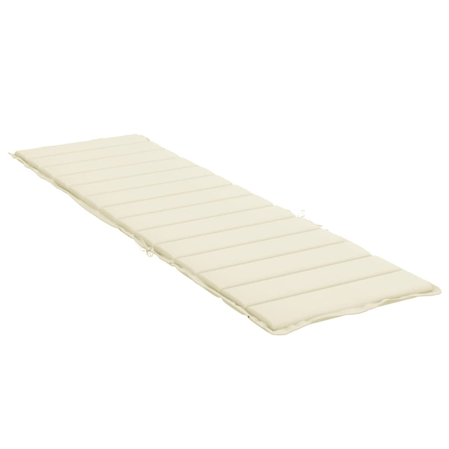 Ligbedkussen 200x60x3 cm oxford stof crèmekleurig 200 x 60 x 3 cm Crème