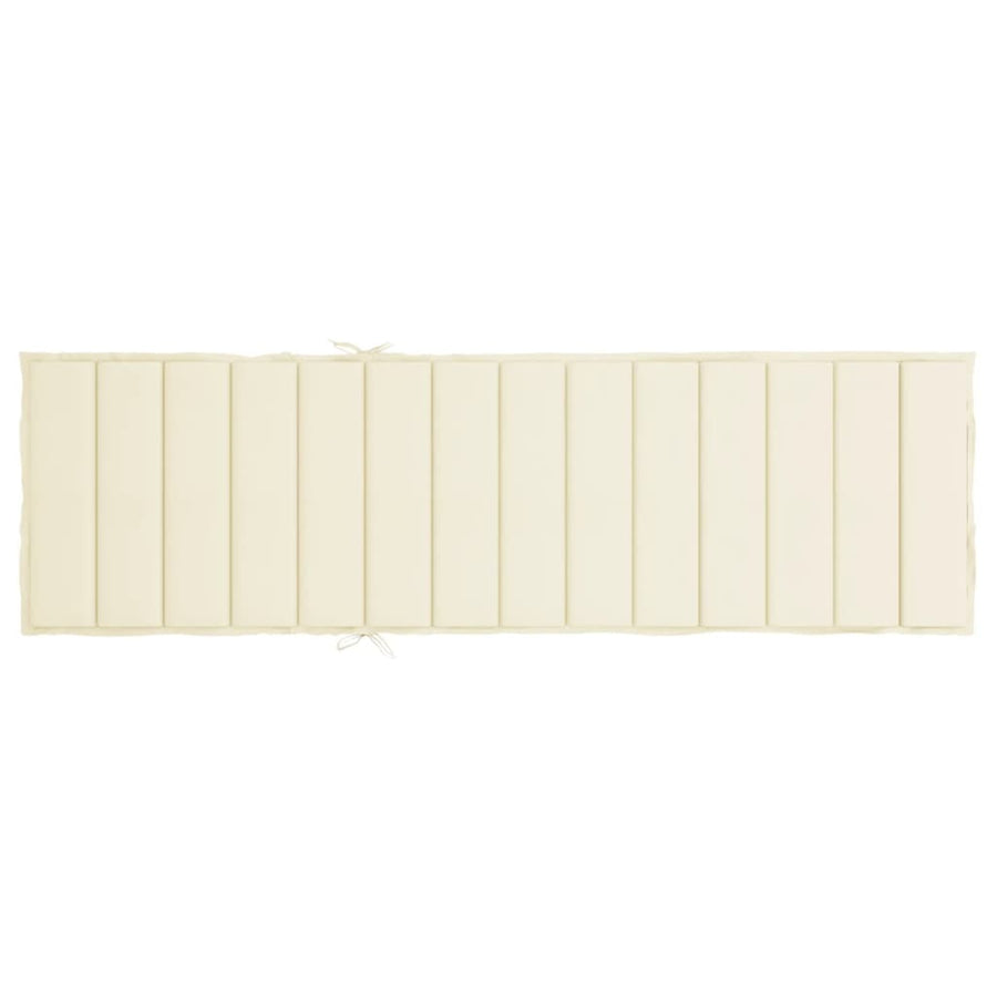 Ligbedkussen 200x60x3 cm oxford stof crèmekleurig 200 x 60 x 3 cm Crème