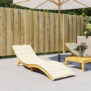 Ligbedkussen 200x60x3 cm oxford stof crèmekleurig