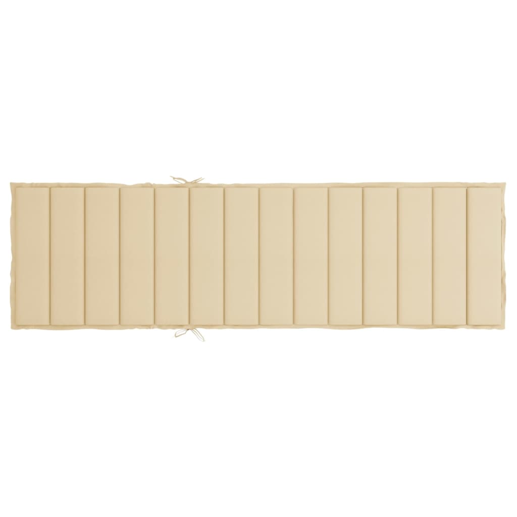 Ligbedkussen 200X60X3 Cm Oxford Stof Beige 1 200 x 60 x 3 cm