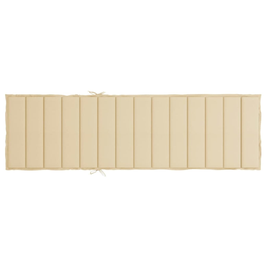 Ligbedkussen 200X60X3 Cm Oxford Stof Beige 1 200 x 60 x 3 cm