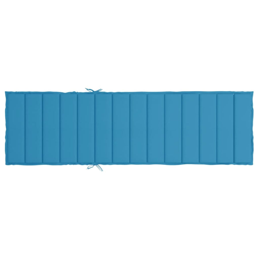 Ligbedkussen 200x60x3 cm oxford stof blauw 200 x 60 x 3 cm Blauw