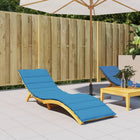 Ligbedkussen 200x60x3 cm oxford stof blauw