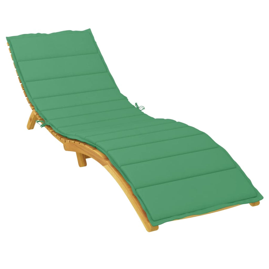 Ligbedkussen Oxford Stof 200 x 60 x 3 cm Groen