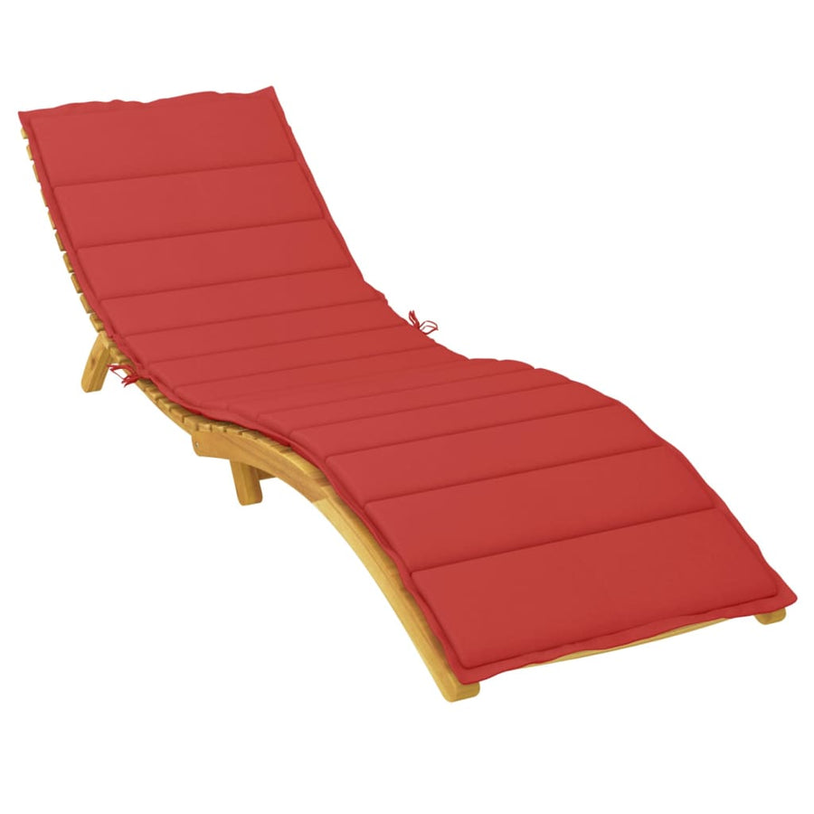 Ligbedkussen 200x60x3 cm oxford stof rood 200 x 60 x 3 cm Rood