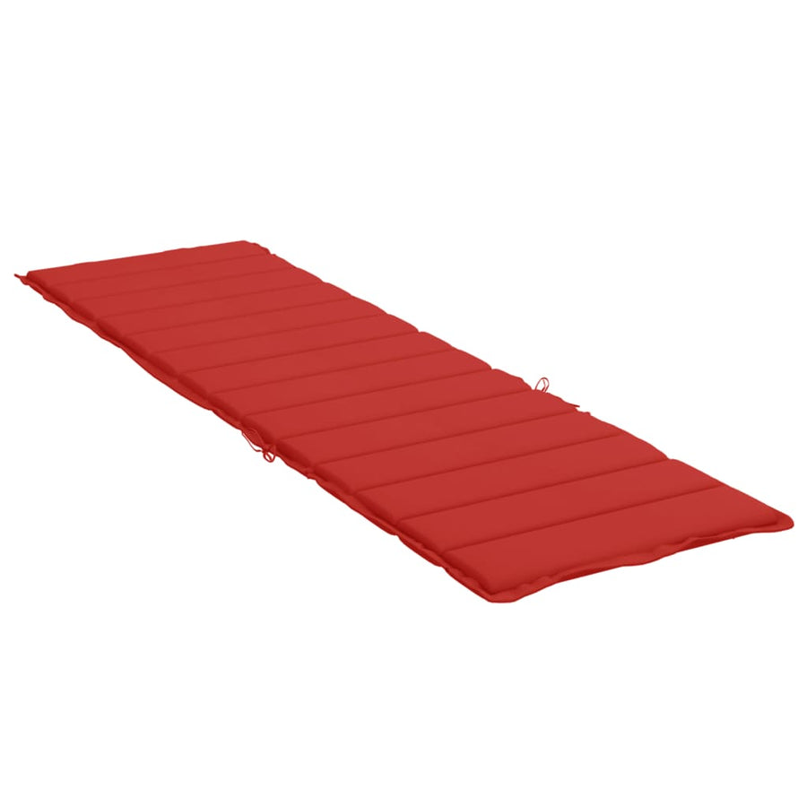 Ligbedkussen 200x60x3 cm oxford stof rood 200 x 60 x 3 cm Rood