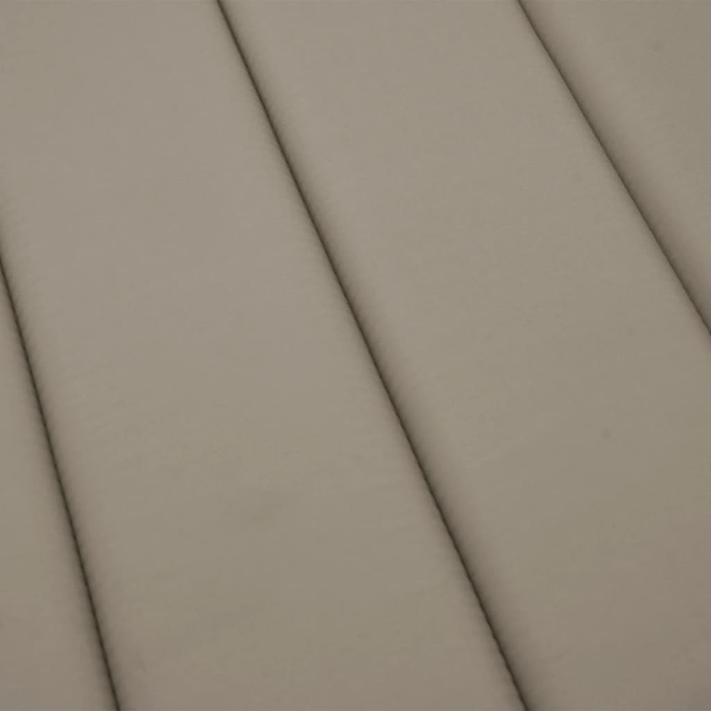 Ligbedkussen 200x60x3 cm oxford stof taupe