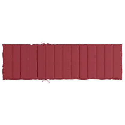 Ligbedkussen 200x60x3 cm oxford stof wijnrood 200 x 60 x 3 cm Wijnrood
