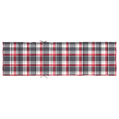 Ligbedkussen 200x60x3 cm oxford stof ruitpatroon rood 200 x 60 x 3 cm Rood ruitpatroon