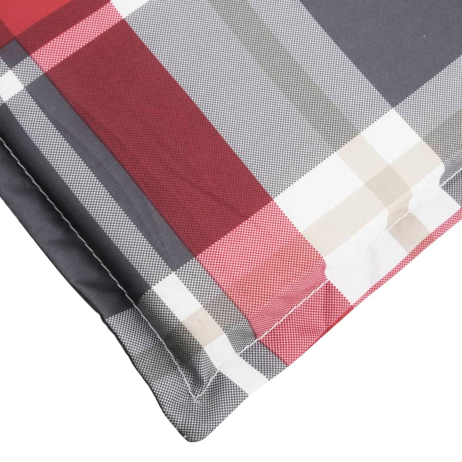 Ligbedkussen 200x60x3 cm oxford stof ruitpatroon rood 200 x 60 x 3 cm Rood ruitpatroon