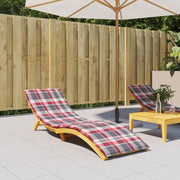 Ligbedkussen 200x60x3 cm oxford stof rood ruitpatroon