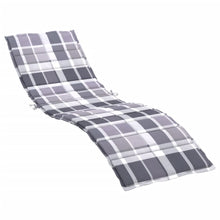 Ligbedkussen200x60x3 cm oxford stof ruitpatroon grijs 200 x 60 x 3 cm Grijs ruitpatroon