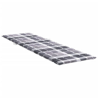 Ligbedkussen200x60x3 cm oxford stof ruitpatroon grijs 200 x 60 x 3 cm Grijs ruitpatroon