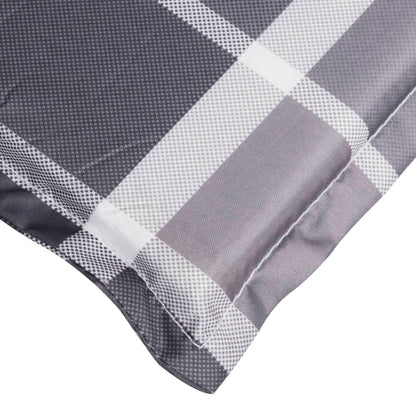 Ligbedkussen200x60x3 cm oxford stof ruitpatroon grijs 200 x 60 x 3 cm Grijs ruitpatroon