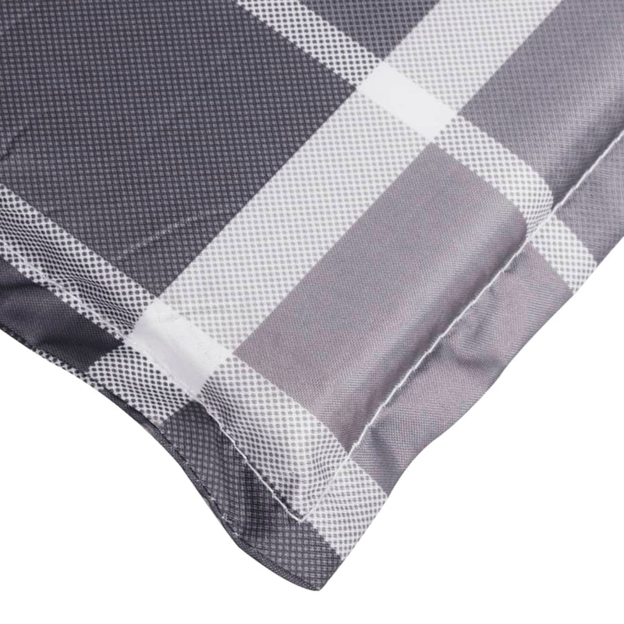 Ligbedkussen200x60x3 cm oxford stof ruitpatroon grijs 200 x 60 x 3 cm Grijs ruitpatroon