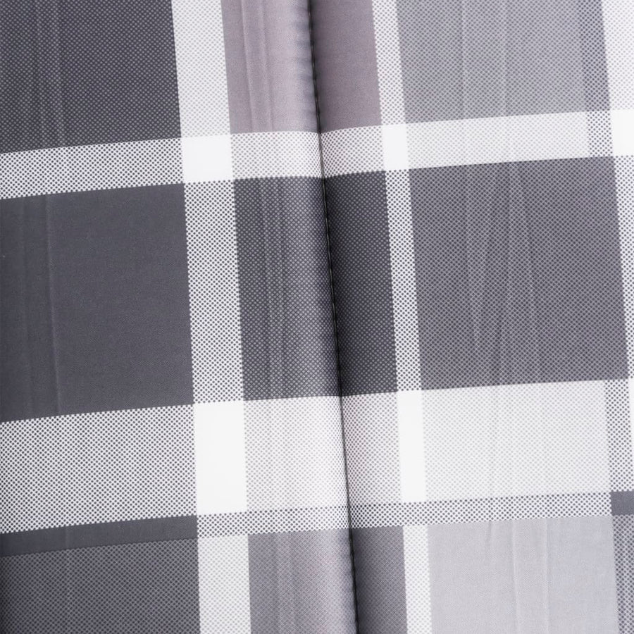 Ligbedkussen200x60x3 cm oxford stof ruitpatroon grijs 200 x 60 x 3 cm Grijs ruitpatroon