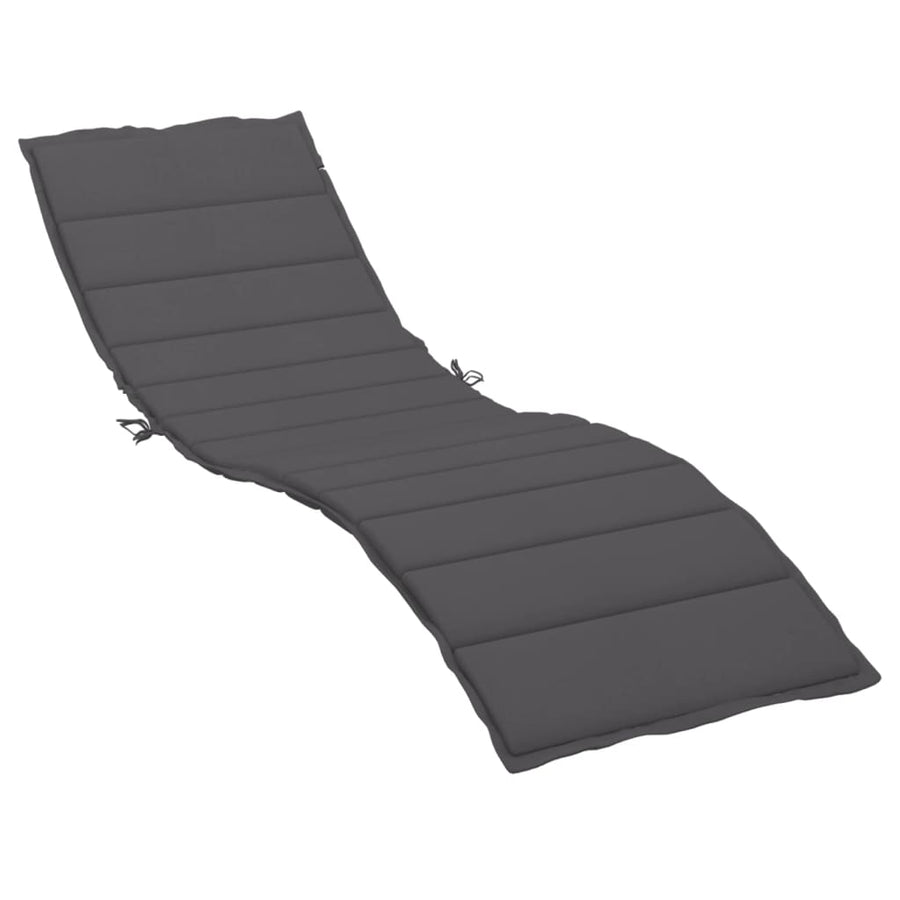 Ligbedkussen 200x70x3 cm oxford stof antracietkleurig 200 x 70 x 3 cm Antraciet