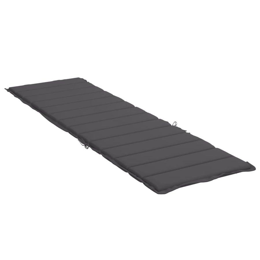 Ligbedkussen 200x70x3 cm oxford stof antracietkleurig 200 x 70 x 3 cm Antraciet