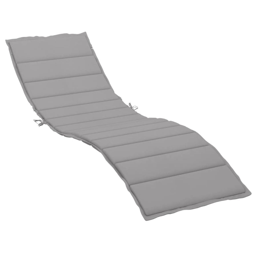 Ligbedkussen 200x70x3 cm oxford stof grijs 200 x 70 x 3 cm Grijs