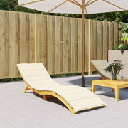 Ligbedkussen 200x70x3 cm oxford stof crèmekleurig