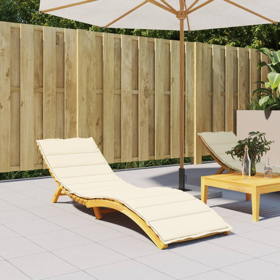 Ligbedkussen 200x70x3 cm oxford stof crèmekleurig 200 x 70 x 3 cm Crème