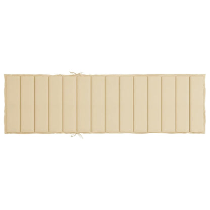 Ligbedkussen 200X70X3 Cm Oxford Stof Beige 1 200 x 70 x 3 cm