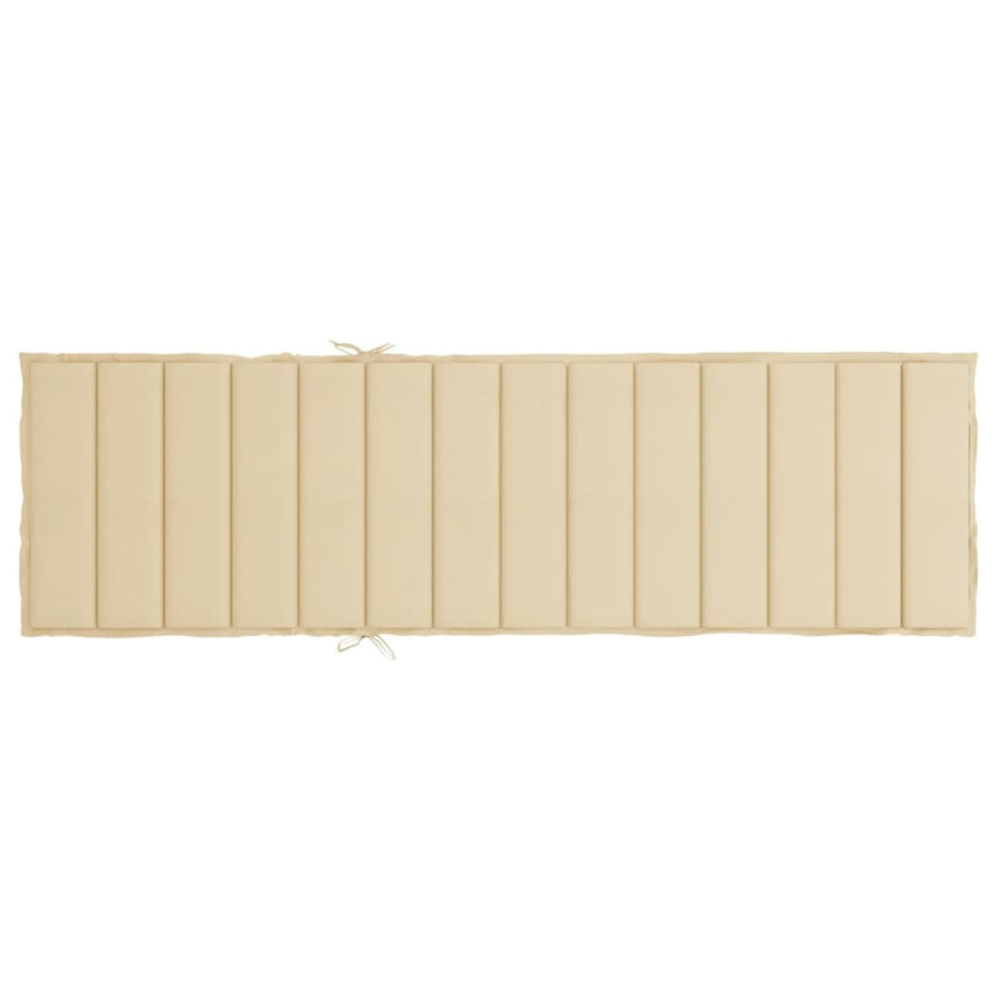 Ligbedkussen 200X70X3 Cm Oxford Stof Beige 1 200 x 70 x 3 cm