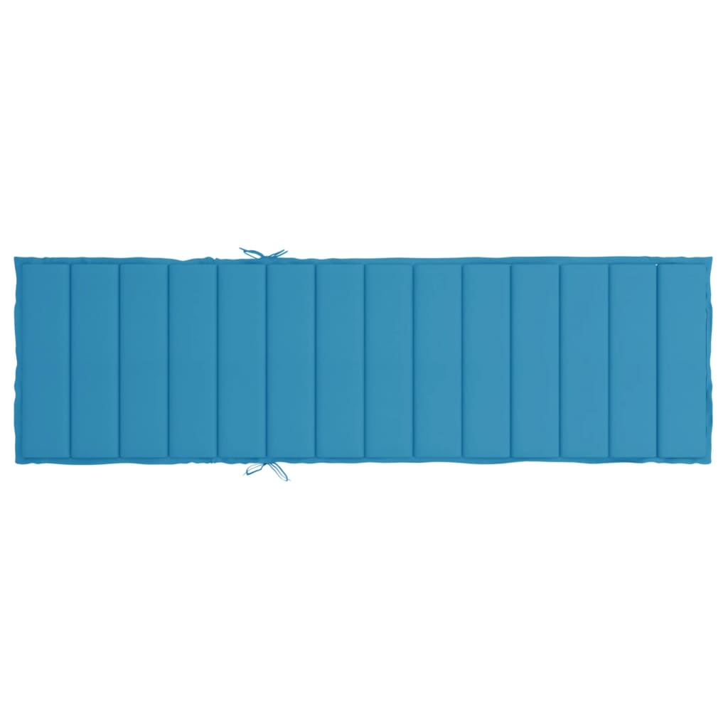 Ligbedkussen 200x70x3 cm oxford stof blauw 200 x 70 x 3 cm Blauw