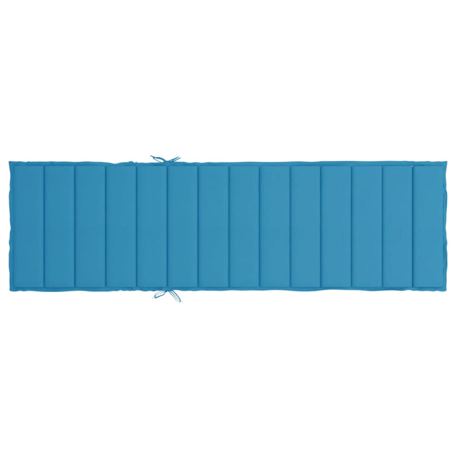 Ligbedkussen 200x70x3 cm oxford stof blauw 200 x 70 x 3 cm Blauw