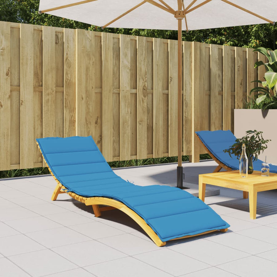 Ligbedkussen 200x70x3 cm oxford stof blauw 200 x 70 x 3 cm Blauw