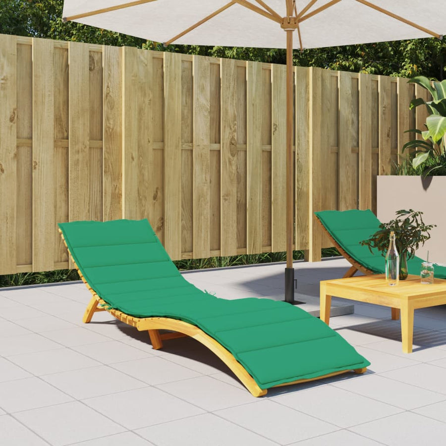 Ligbedkussen 200x70x3 cm oxford stof groen 200 x 70 x 3 cm Groen