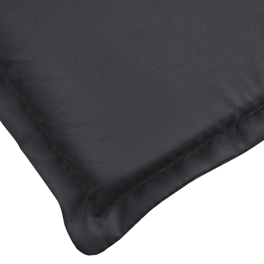 Ligbedkussen 200x70x3 cm oxford stof zwart 200 x 70 x 3 cm Zwart