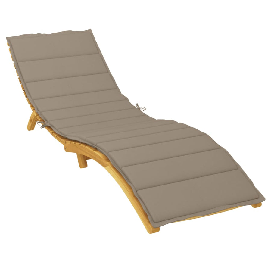 Ligbedkussen 200x70x3 cm oxford stof taupe 200 x 70 x 3 cm Taupe