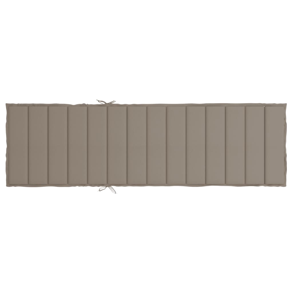 Ligbedkussen 200x70x3 cm oxford stof taupe 200 x 70 x 3 cm Taupe