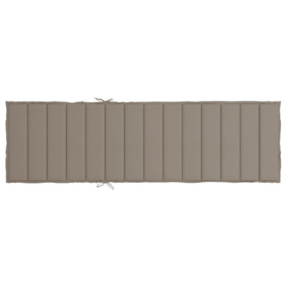 Ligbedkussen 200x70x3 cm oxford stof taupe 200 x 70 x 3 cm Taupe