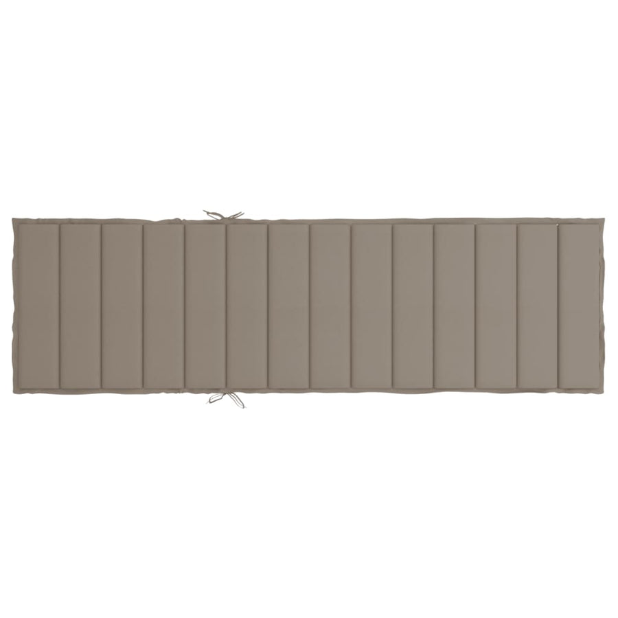 Ligbedkussen 200x70x3 cm oxford stof taupe 200 x 70 x 3 cm Taupe