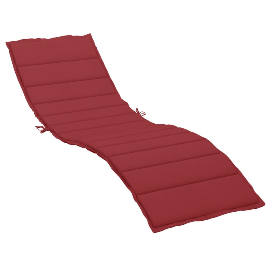 Ligbedkussen 200x70x3 cm oxford stof wijnrood 200 x 70 x 3 cm Wijnrood