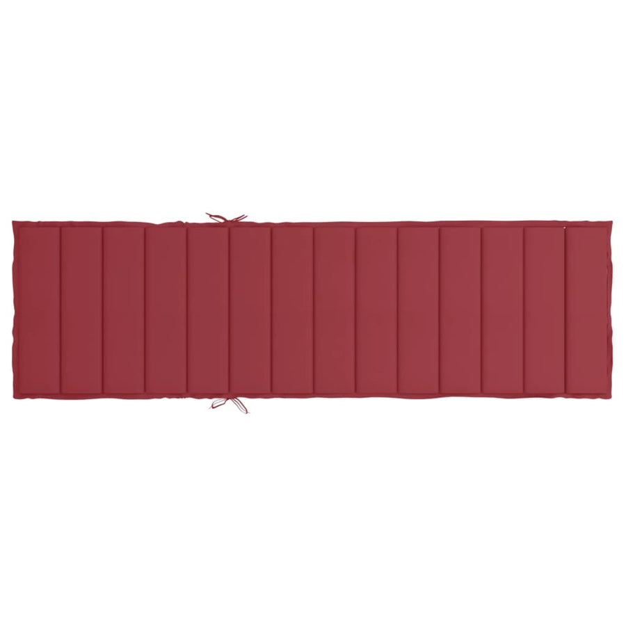 Ligbedkussen 200x70x3 cm oxford stof wijnrood 200 x 70 x 3 cm Wijnrood